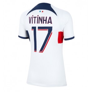 Paris Saint-Germain Vitinha Ferreira #17 Replika Udebanetrøje Dame 2023-24 Kortærmet